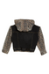 French Terry Leopard Print Combo Jacket
