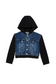 French Terry Denim Combo Jacket