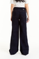 Athletic Denim Stripe Wide Leg