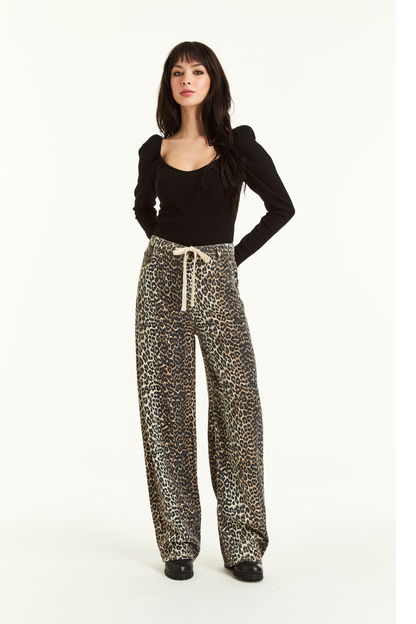 Leopard Print Pajama Jean