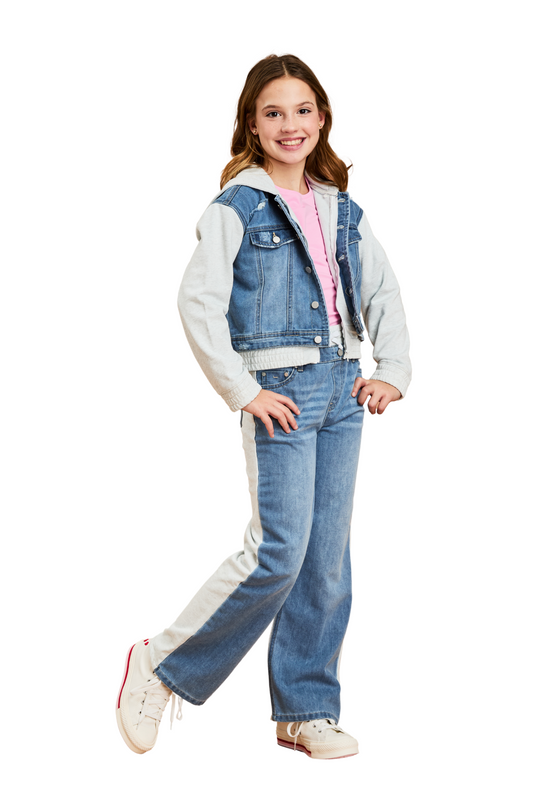 Wide Leg Pull On Denim-FTRY