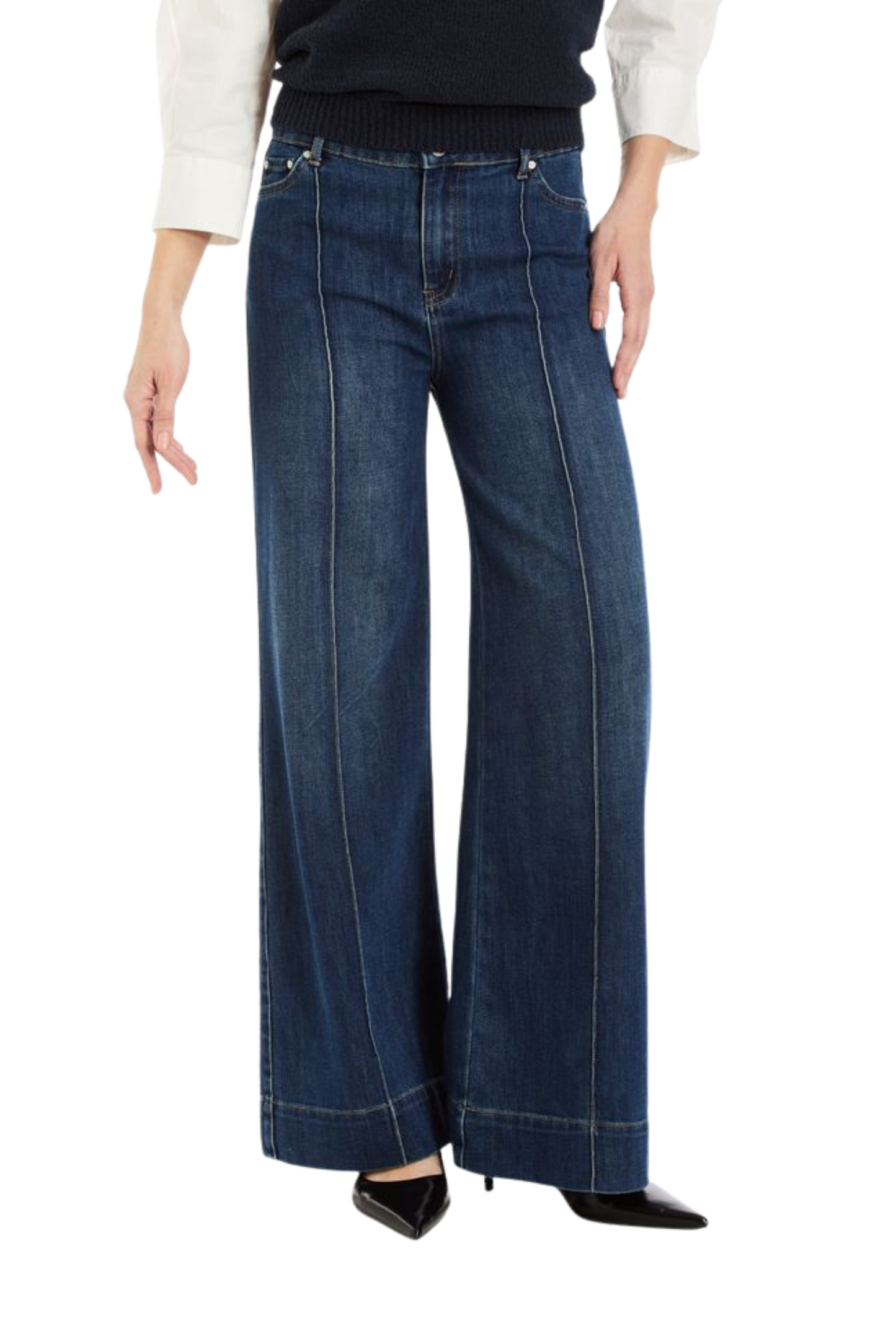 Pin Tuck Wide Leg
