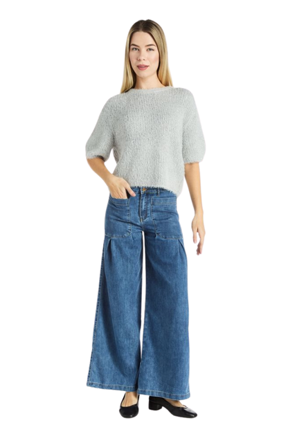 Double Pleated Wide Leg