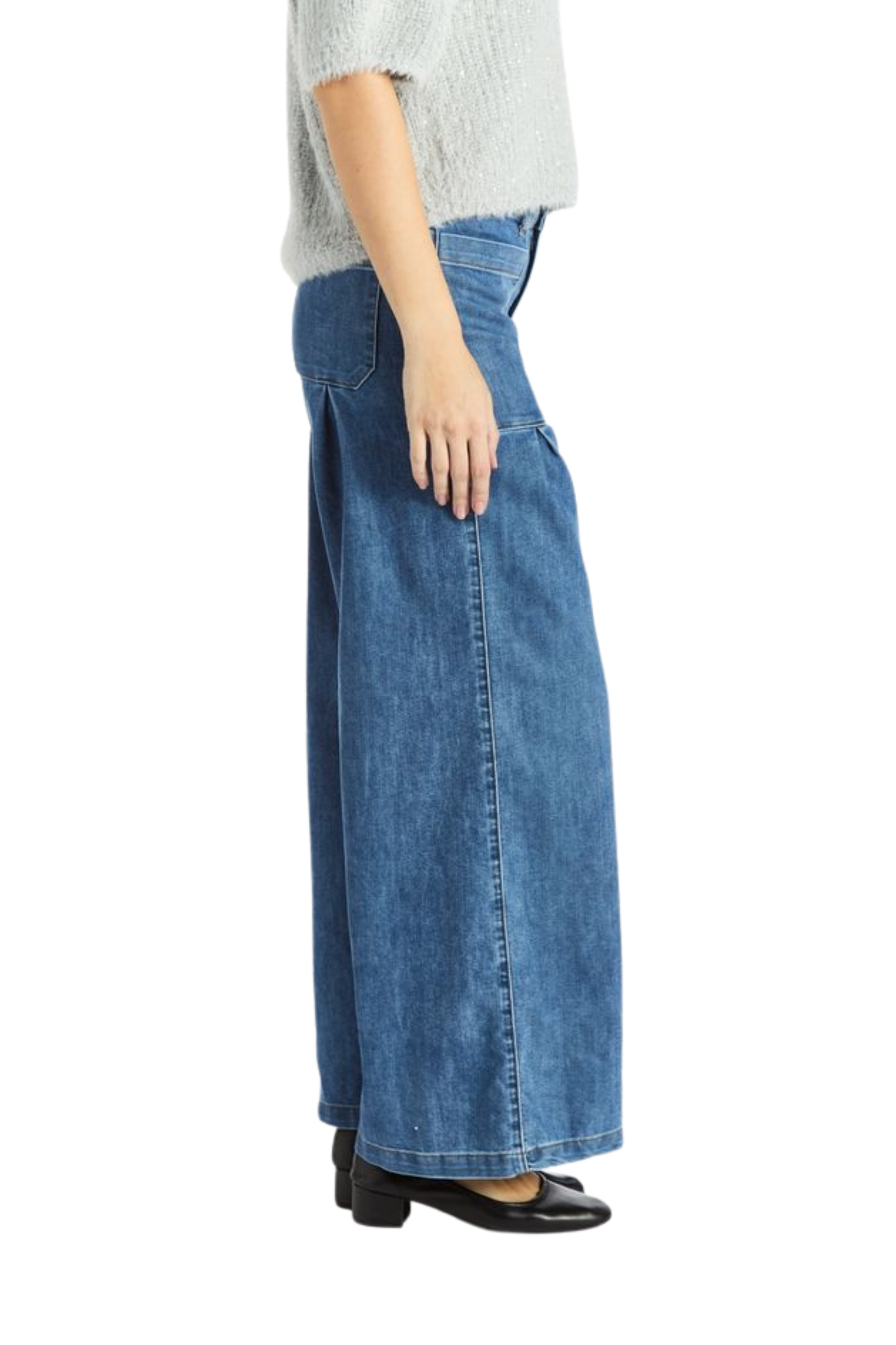 Double Pleated Wide Leg