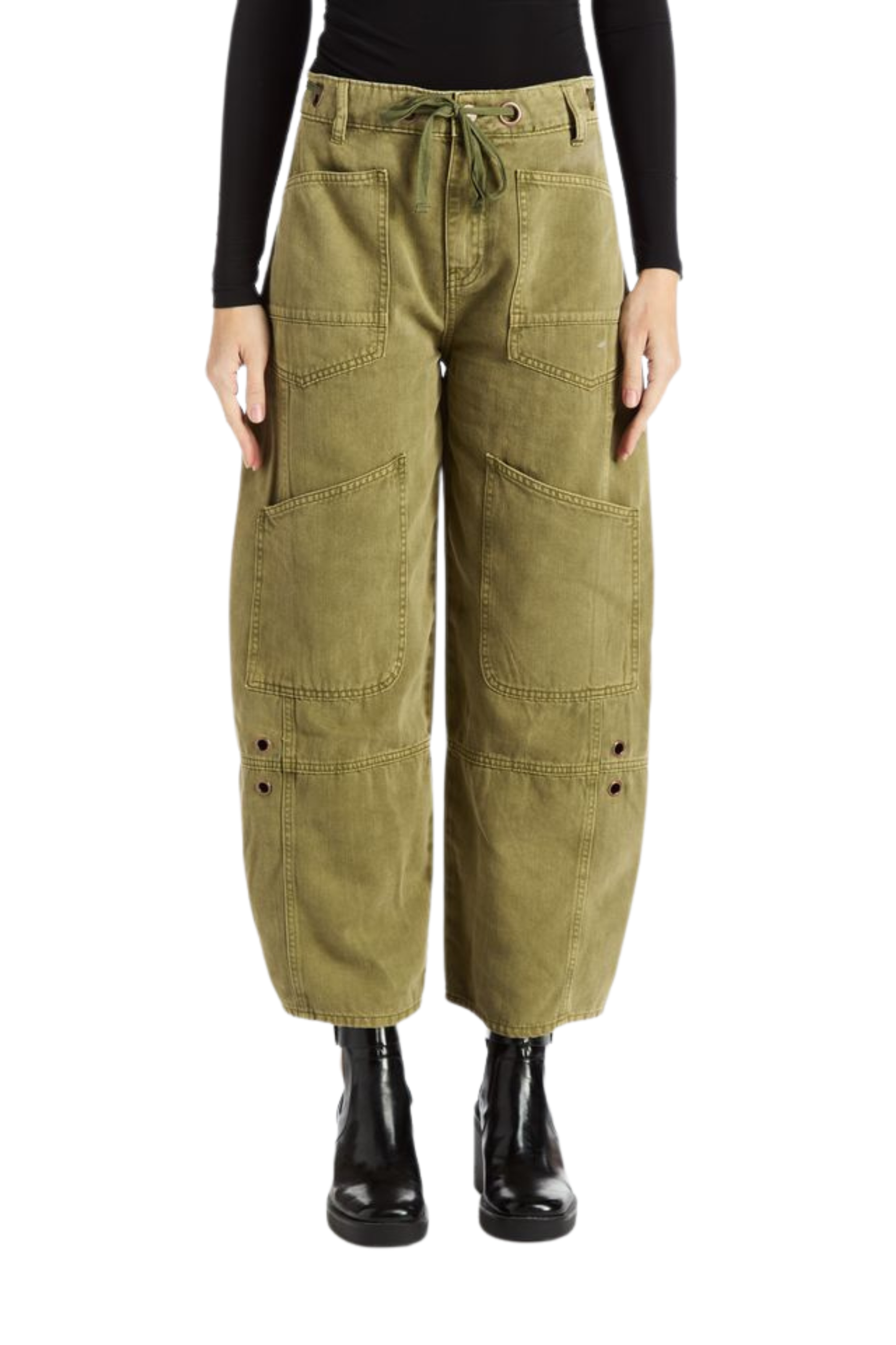 Patch Pocket Barrel Crop