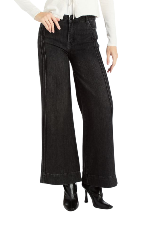 Three Pin Tuck Wide Leg