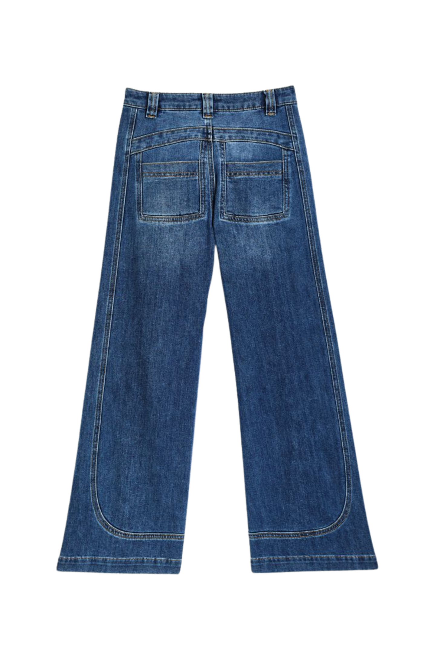 Curve Seam Wide Leg