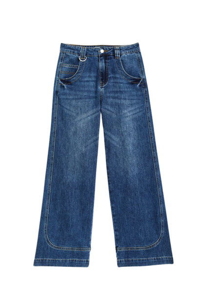 Curve Seam Wide Leg
