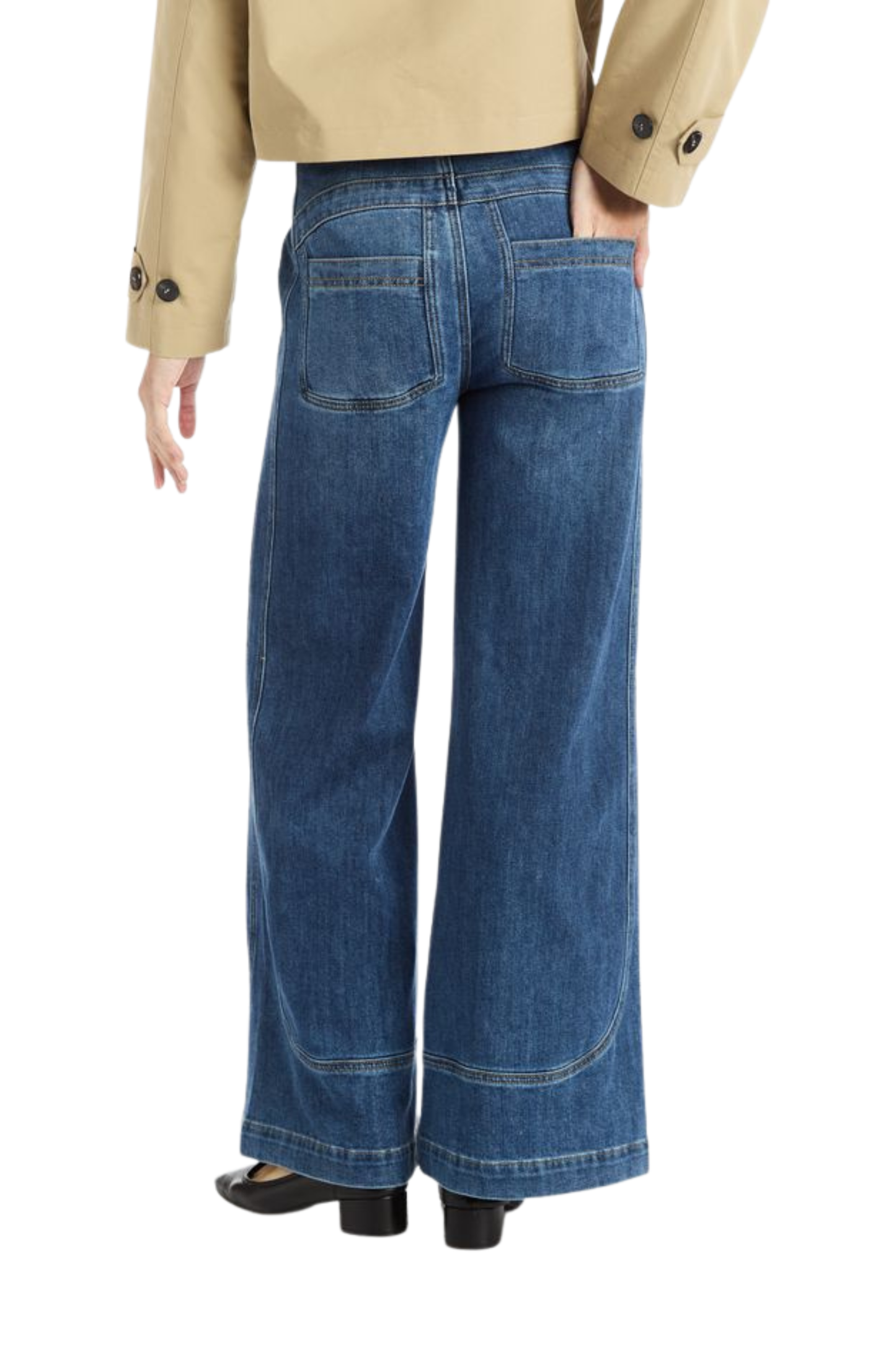 Curve Seam Wide Leg