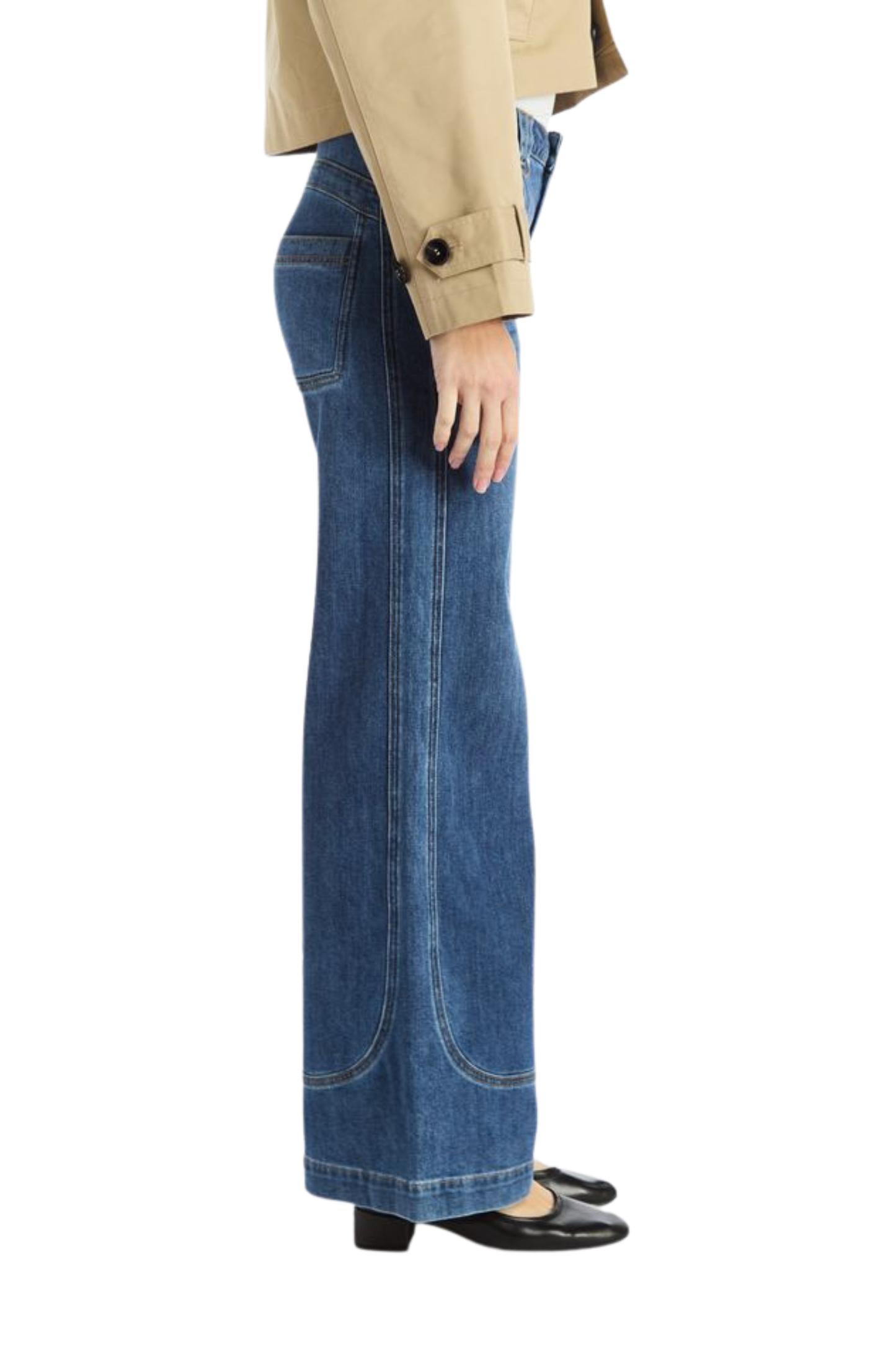 Curve Seam Wide Leg