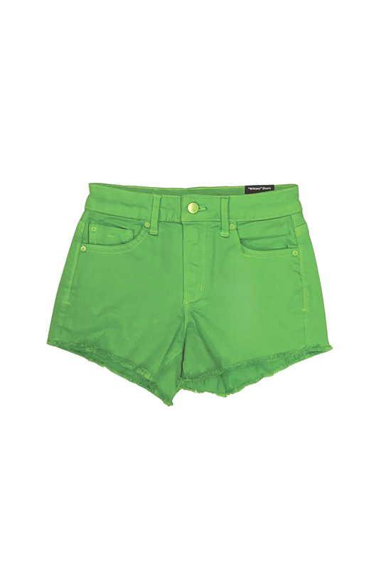 Brittany - Neon Color Fray Hem Shorts