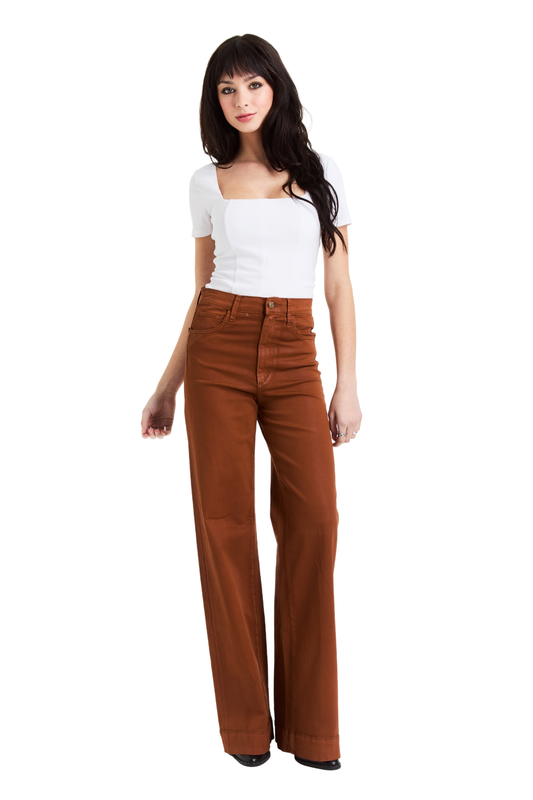 Coated Wide Leg