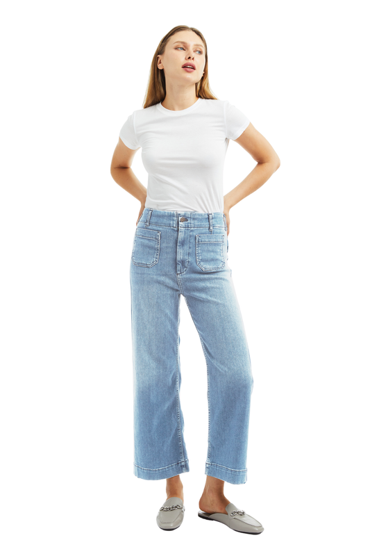 Patch Pocket Wide Leg