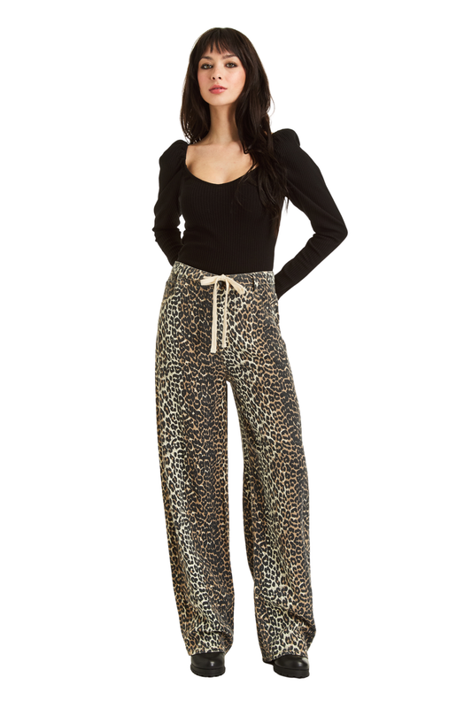 Leopard Print Pajama Jean