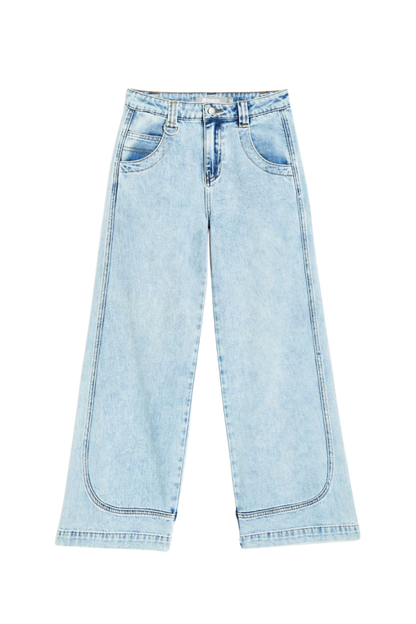 Curve Seam Wide Leg