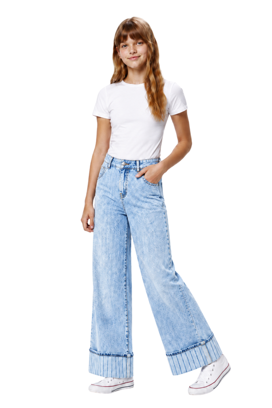 High Cuff Wide Leg