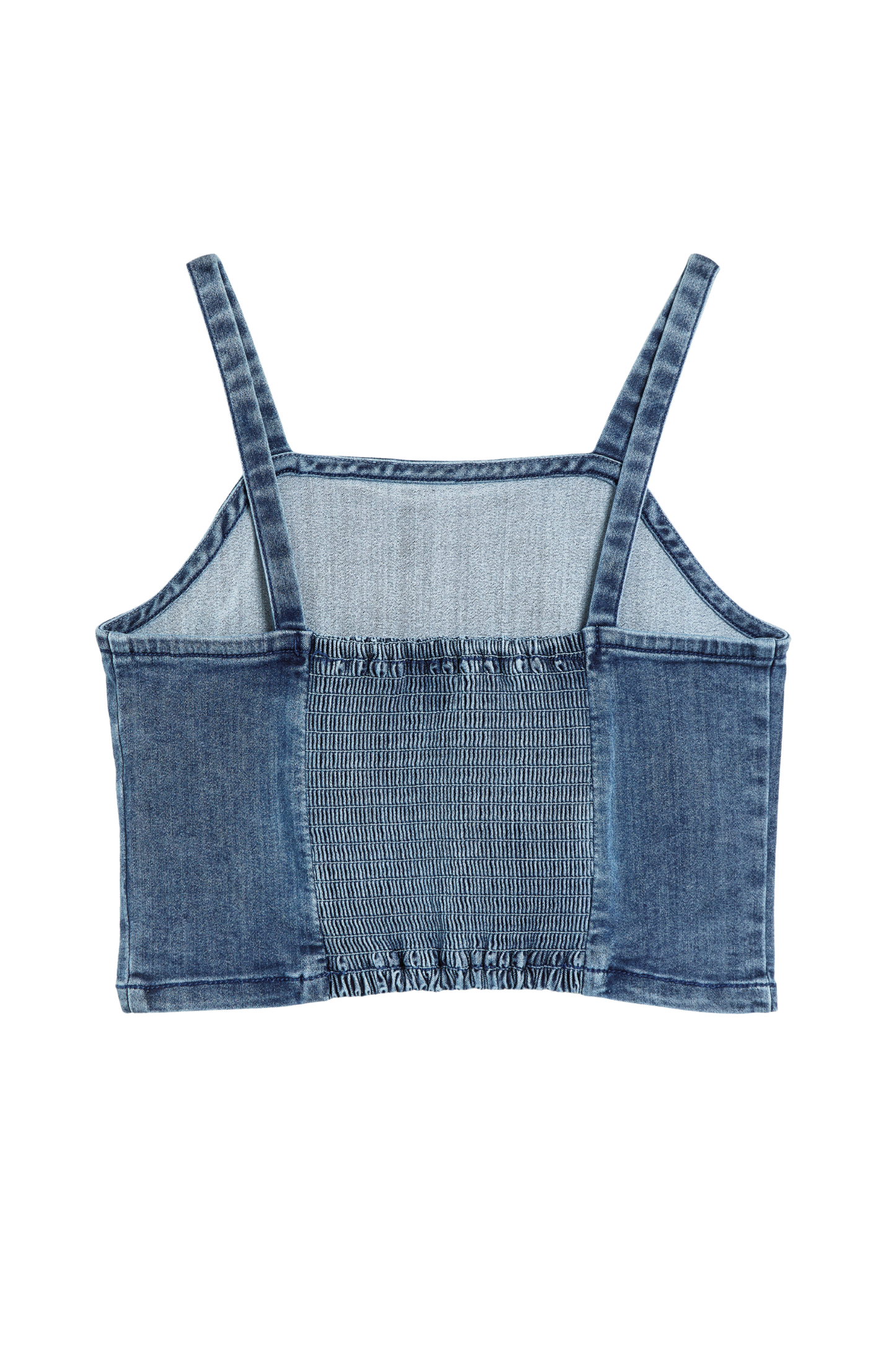 Denim Stretch Strap Top