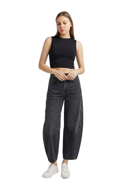 High Rise Barrel Crop