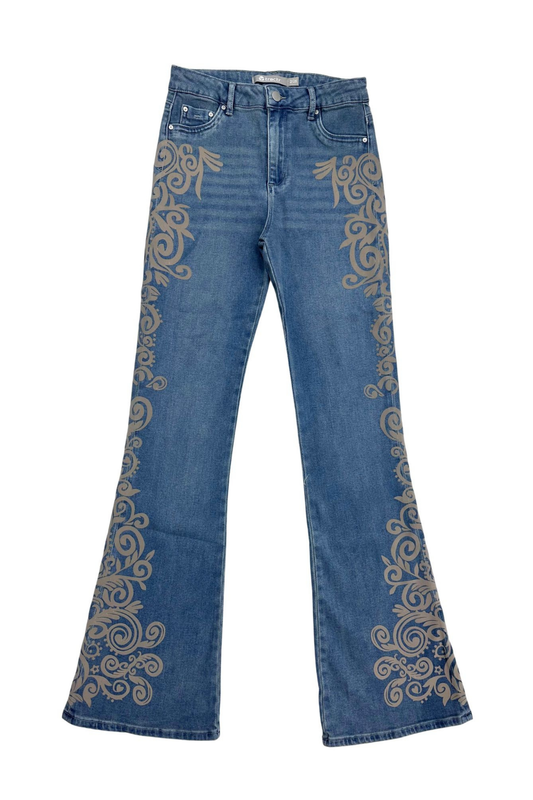 Flocked Side Seam Flare