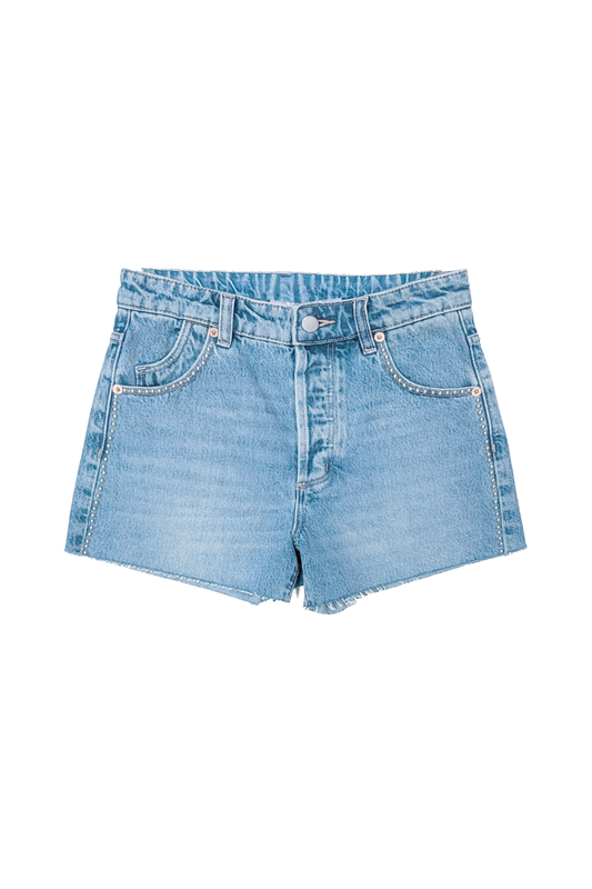 Studded High Rise Short