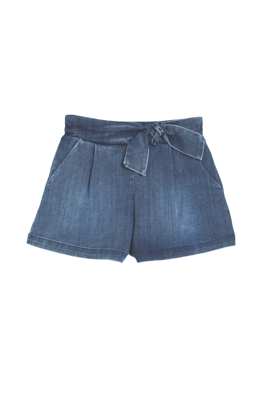 Denim Stretch Trouser Short
