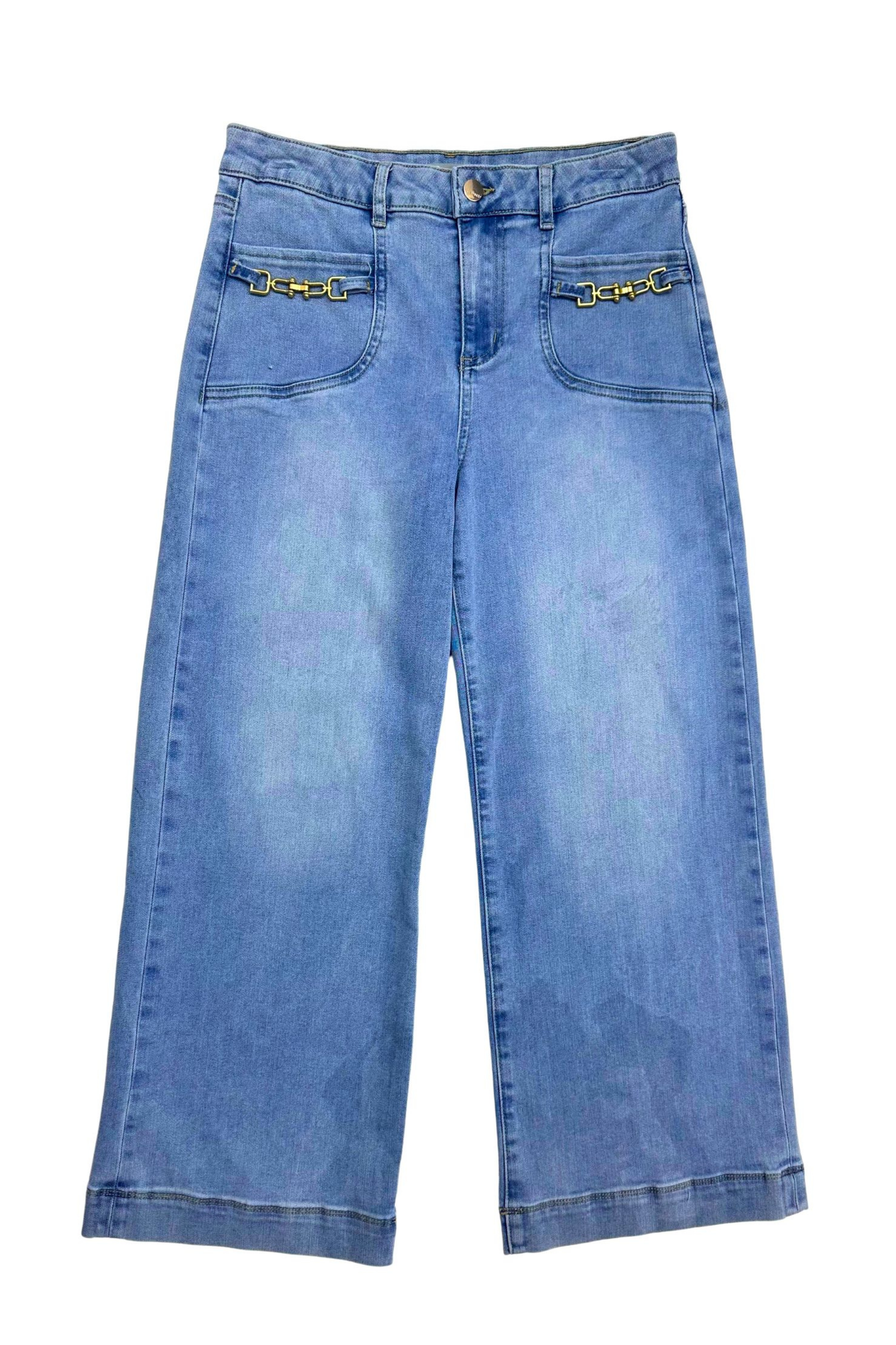 Metal Gold Clasp Wide Crop