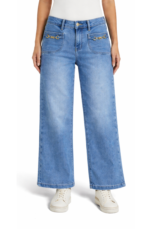 Metal Gold Clasp Wide Crop