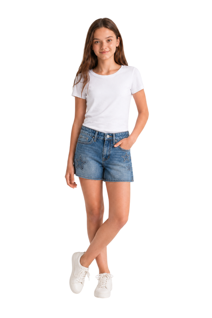Raised Star Short