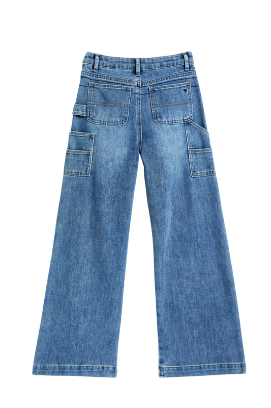 Multi Pocket Clean Carpenter Wide Leg