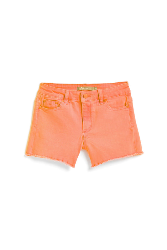 Brittany - Neon Color Fray Hem Shorts